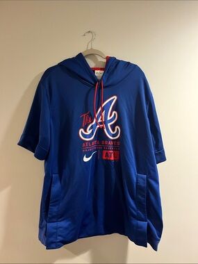 Nike Atlanta Braves 2024 city connect short sleeve hoodie
